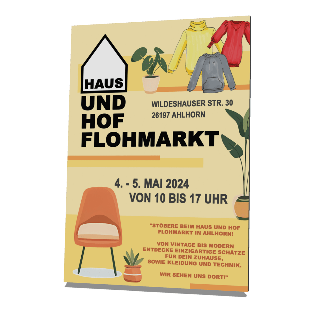 Haus und Hof Flohmarkt Flyer